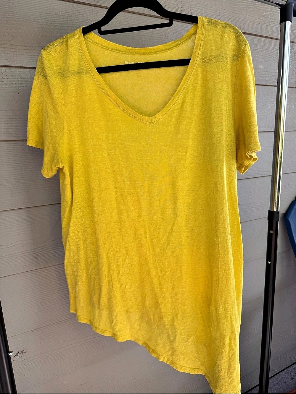 Eileen Fisher 100% Linen Shirt